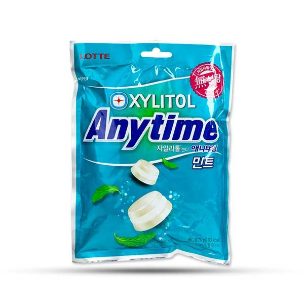 zikin.vn-Kẹo Không Đường Hương Bạc Hà Lotte Xylitol Anytime (74g)