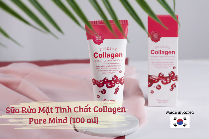 Sữa Rửa Mặt Tinh Chất Collagen Pure Mind